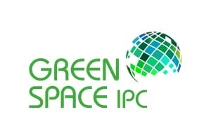 Green Space IPC logo with globe leaf design
