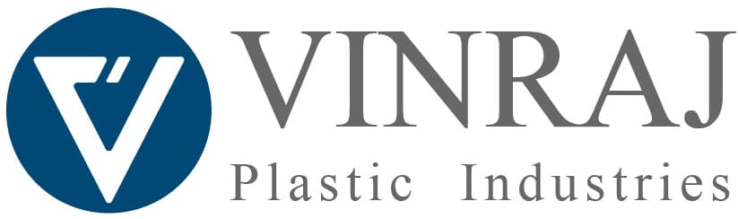 Vinraj Plastic Industries logo with blue emblem