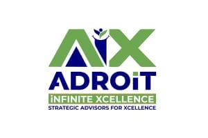 AIX ADROIT company logo with tagline